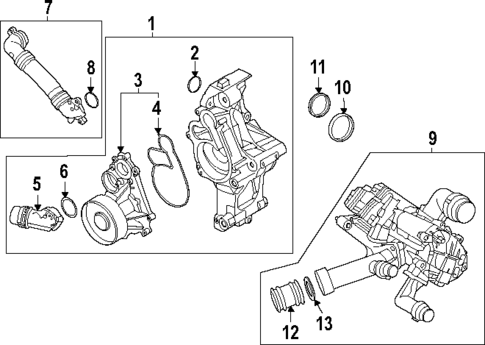Water Pump for 2022 BMW 840i #0