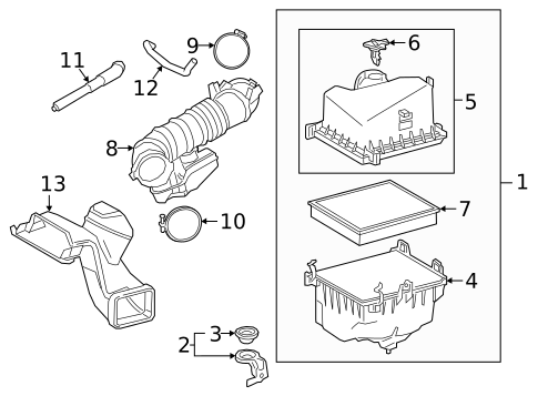 Air Intake for 2019 Lexus ES350 #1