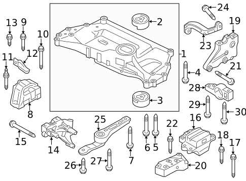 Engine & Trans Mounting for 2015 Volkswagen Beetle #0