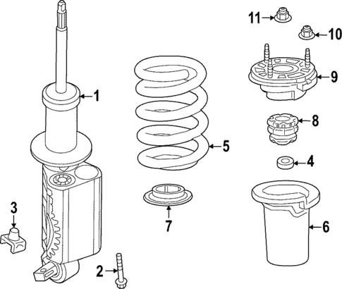 Struts & Components for 2024 Chevrolet Silverado 1500 #5