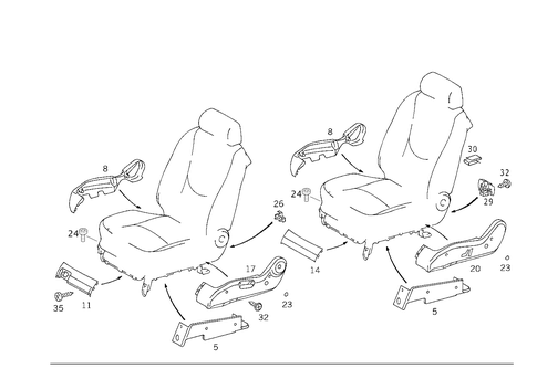 Coverings for 2003 Mercedes-Benz ML55 AMG #1
