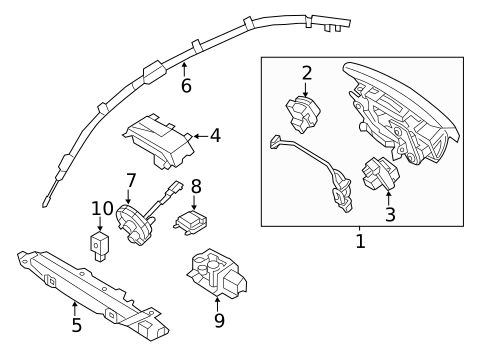 Air Bag Components for 2015 Hyundai Equus #0