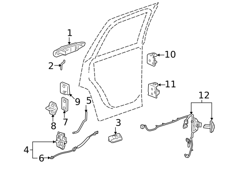 Lock & Hardware for 2008 Chevrolet Tahoe #1