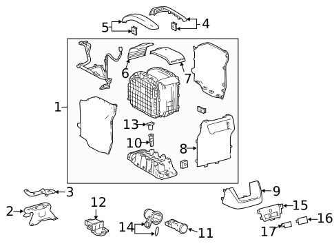 Console for 2019 Toyota Highlander #0