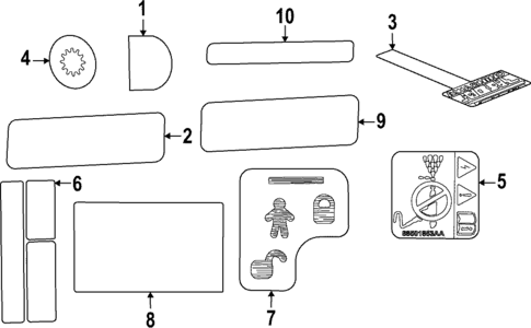 Labels for 2025 Jeep Grand Cherokee #0