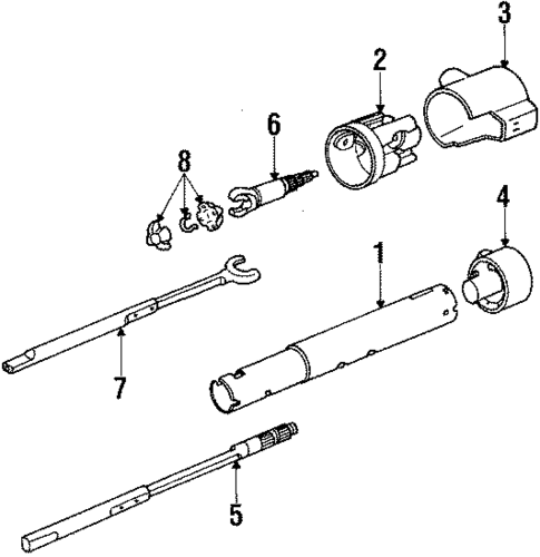 Steering Column Assembly for 1987 Chevrolet Camaro #0