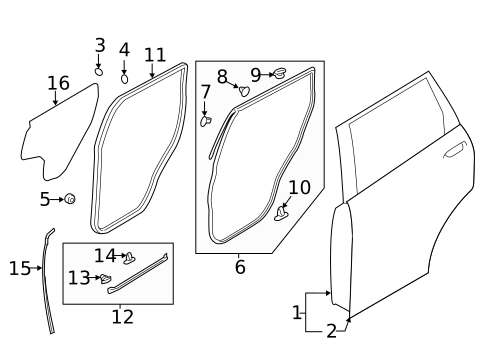 Door & Components for 2018 Mitsubishi Outlander #0