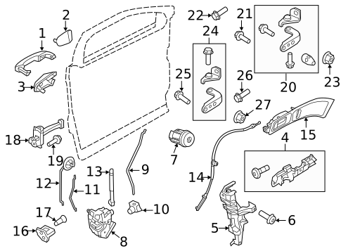 Lock & Hardware for 2018 Ford Explorer #0