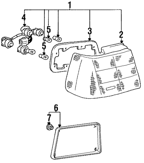 Bulbs - Chassis for 1990 Mitsubishi Precis #1
