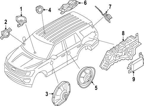 Antenna & Radio for 2022 Ford Expedition #3