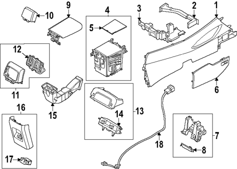 Console for 2025 Hyundai Tucson #0