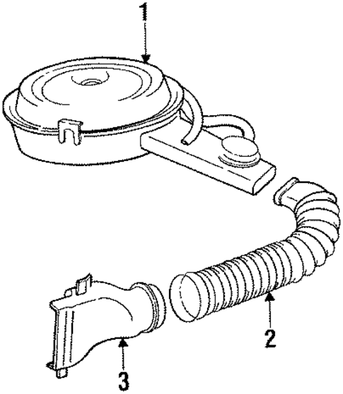 Air Inlet for 1984 Oldsmobile Cutlass Supreme #1