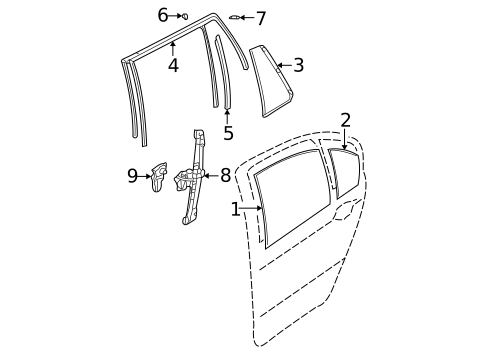 Rear Door for 2003 BMW 325i #2