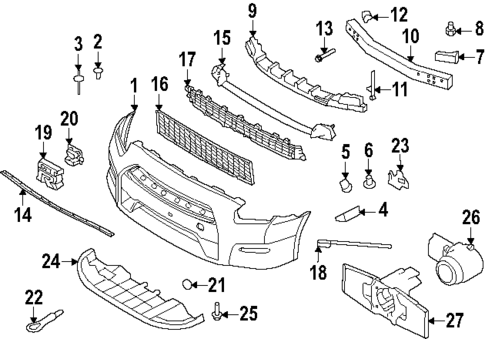 Bumper & Components - Front for 2024 Nissan GT-R #0