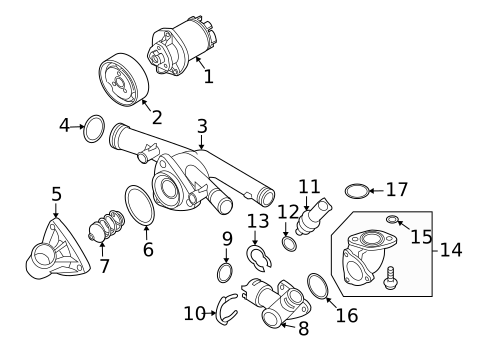 Water Pump for 2022 Audi Q4 e-tron Sportback #13