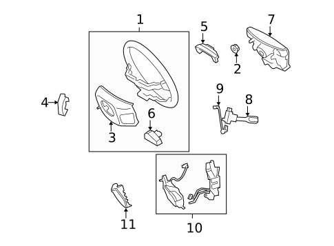 Steering Wheel & Trim for 2012 Lexus LS460 #1
