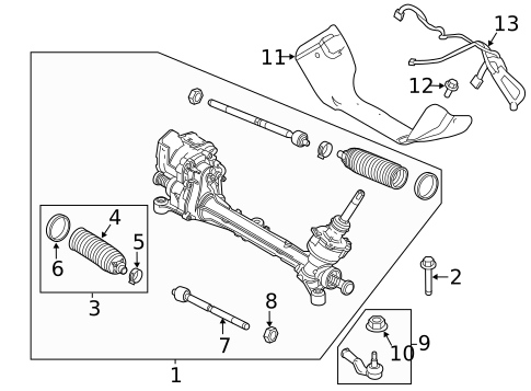 Steering Gear & Linkage for 2015 Ford Focus #0