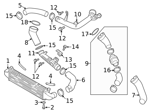 Intercooler for 2017 Volvo S60 Cross Country #0