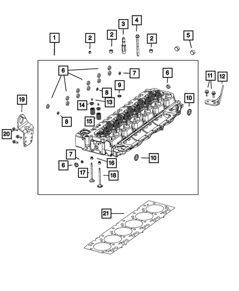 Cylinder Head for 2021 Ram 3500 #0