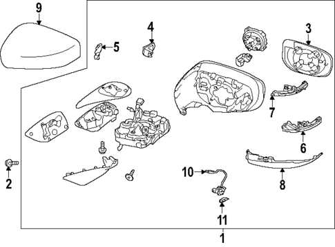 Outside Mirrors for 2025 Subaru Ascent #0