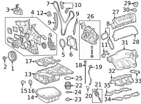 Filters for 2013 Toyota Sienna #1