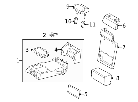 Center Armrest for 2025 Audi Q3 #0