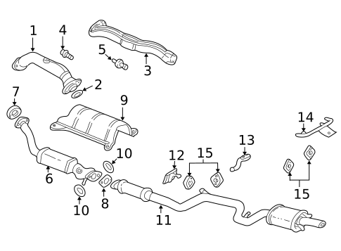 Exhaust Components for 2004 Chevrolet Impala #0