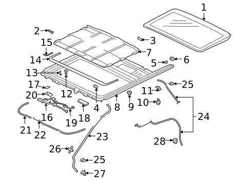 Sunroof for 2010 Mitsubishi Endeavor #0