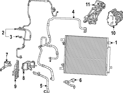 Condenser, Compressor & Lines for 2024 Ram ProMaster EV #0