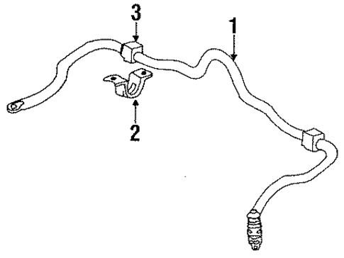 Stabilizer Bar & Components for 1988 Nissan Stanza #1