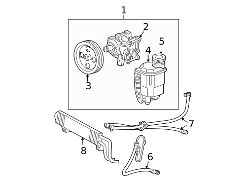 Pump & Hoses for 2007 Dodge Ram 1500 #0