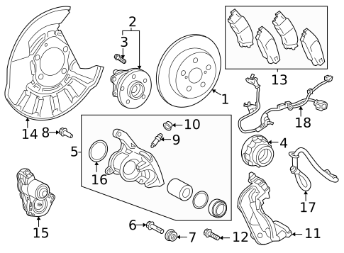 Parking Brake for 2020 Lexus ES300h #1