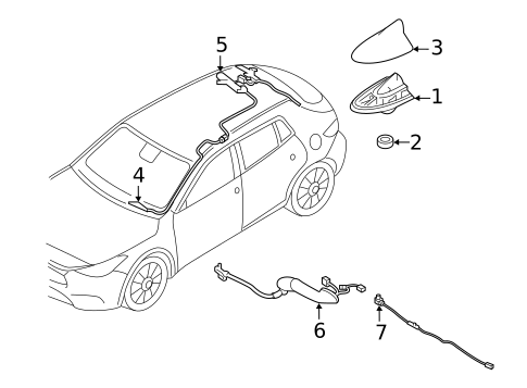Antenna & Radio for 2018 INFINITI QX30 #0
