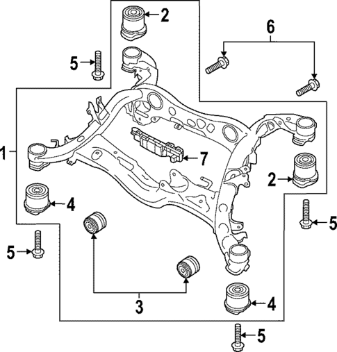 Suspension Mounting for 2024 Audi RS7 Sportback #1