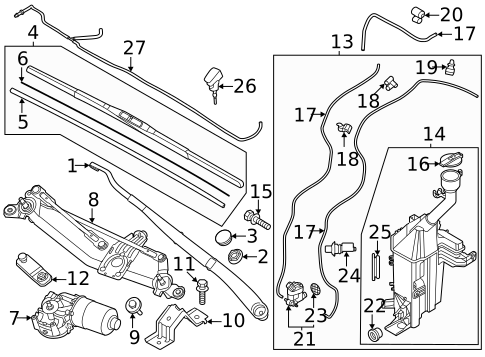Wiper & Washer Components for 2009 Kia Rondo #7