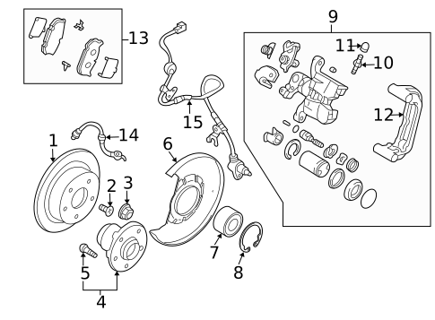 Rear Brakes for 2005 Mazda 6 #1