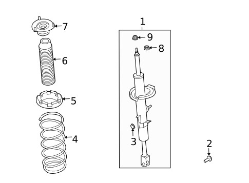 Struts & Components for 2007 Nissan 350Z #1