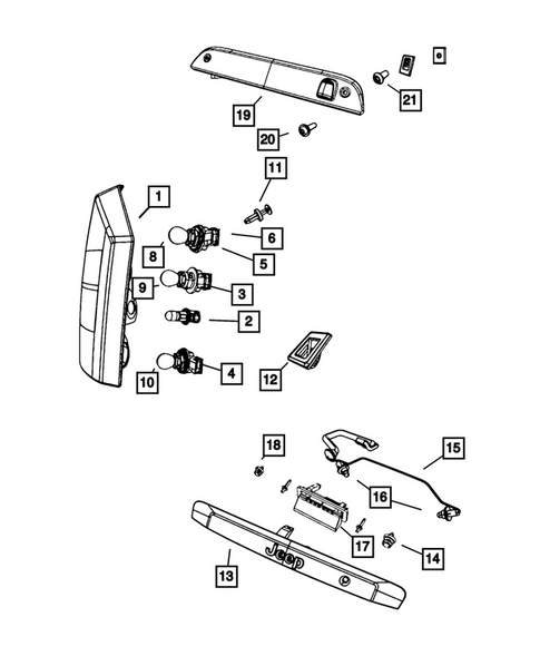 Lamps-Interior and Exterior for 2010 Jeep Patriot #0
