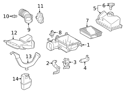 Air Intake for 2016 Lexus ES350 #0