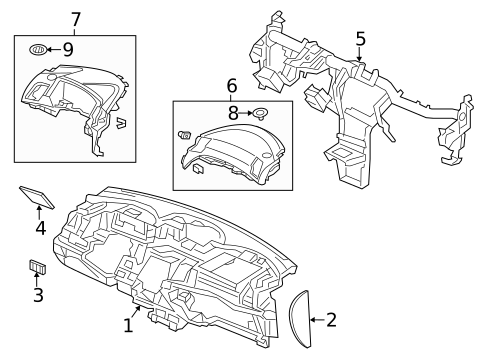 Instrument Panel for 2015 Acura RDX #0