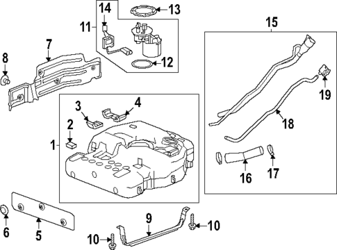 Fuel System Components for 2025 GMC Acadia #0