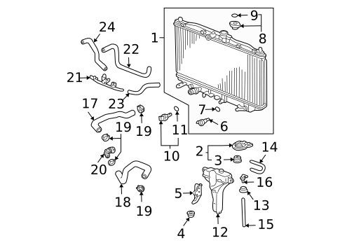 Water Pump for 2007 Acura TSX #2