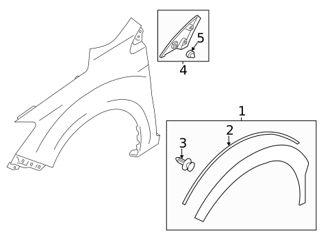 Exterior Trim - Fender for 2015 Subaru XV Crosstrek #0