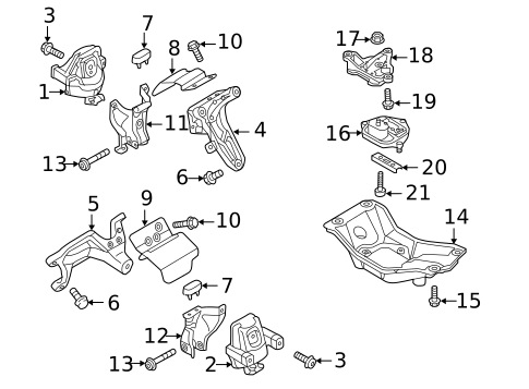 Engine & Trans Mounting for 2017 Audi S5 #2