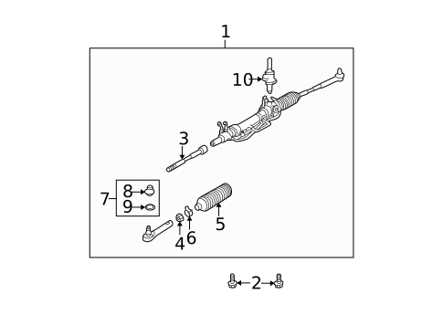 Steering Gear & Linkage for 2003 Subaru Forester #0