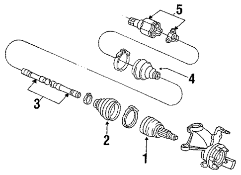 Drive Axles for 1992 Ford Taurus #0