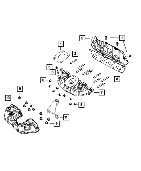 Manifolds and Vacuum Fittings for 2017 Fiat 124 Spider #1
