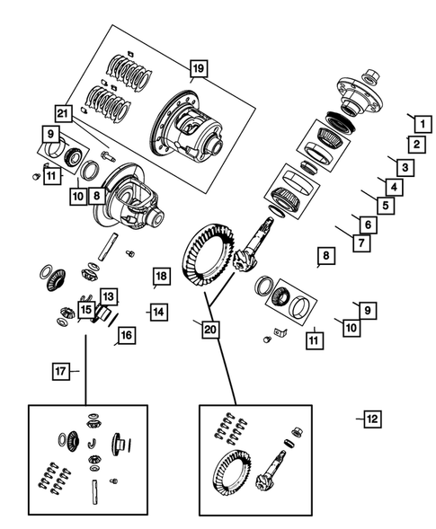 Rear Axle; Housing, Differential and Vent for 2012 Ram 1500 #0