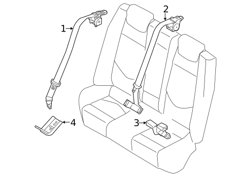 Seat Belt for 2020 Hyundai Elantra #0