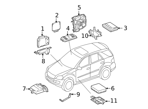 Control Components for 2010 Mercedes-Benz GL350 #0